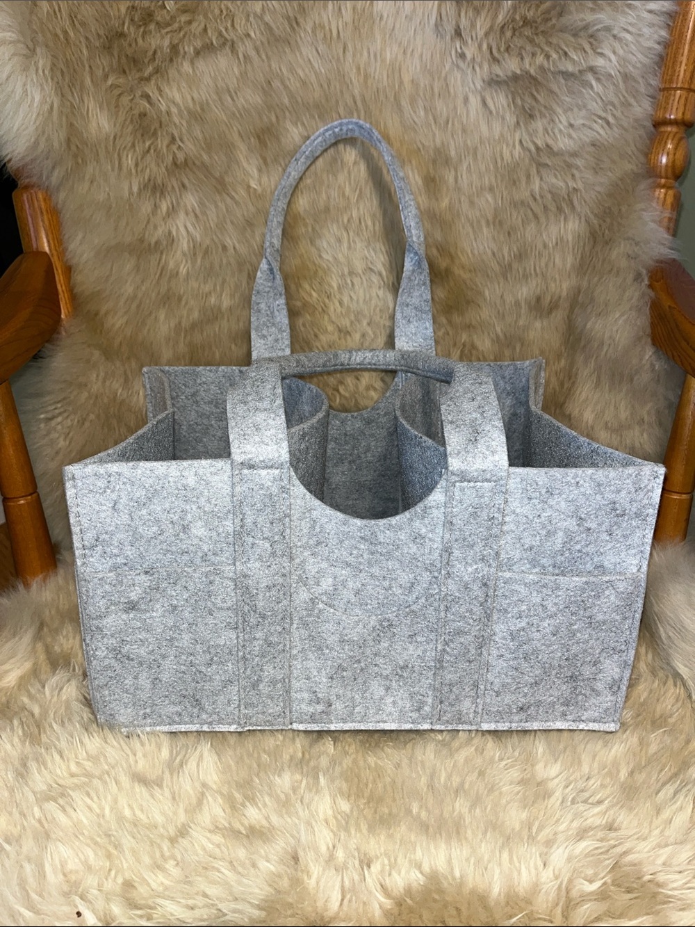 Sprucely Felt Diaper Caddy